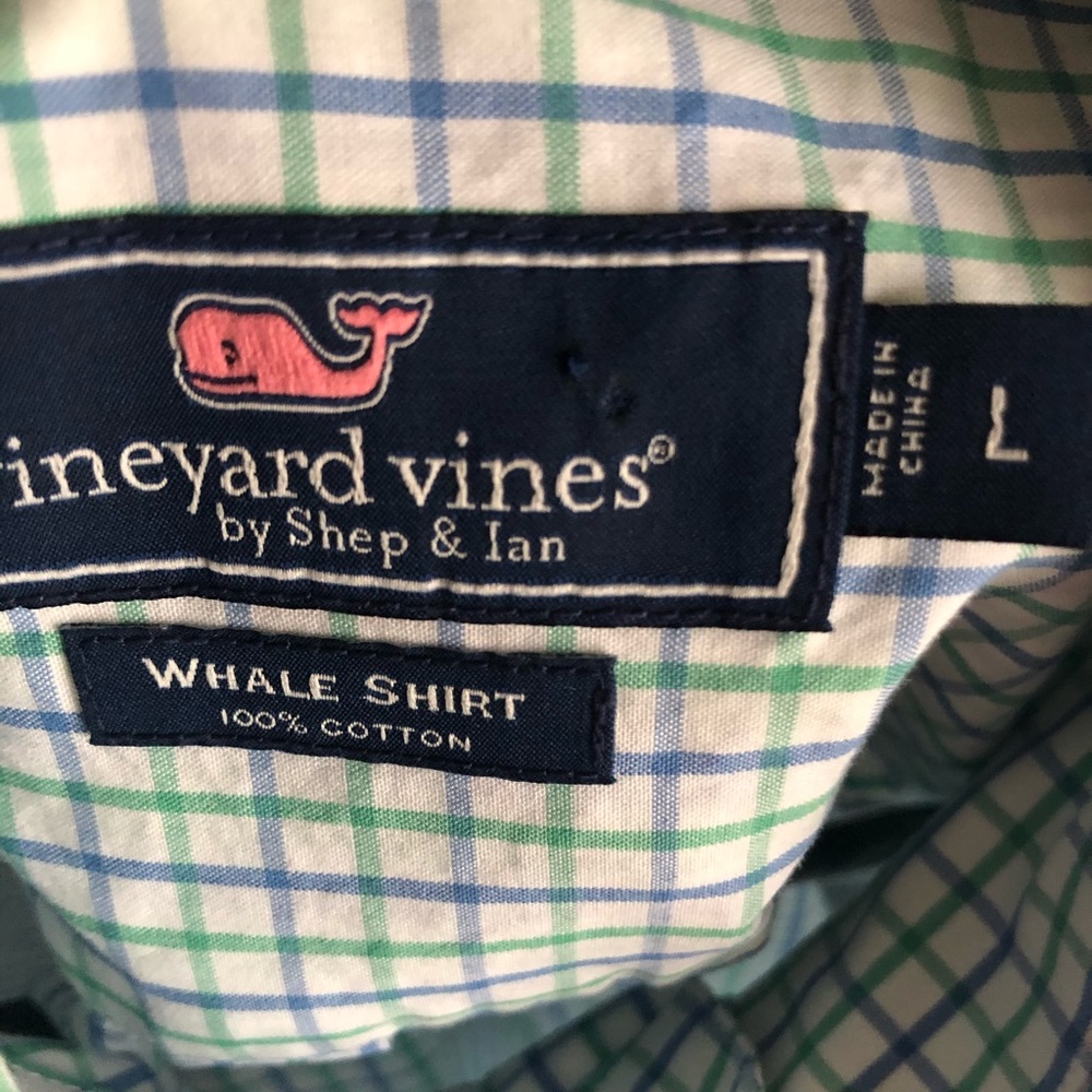 Vineyard Vines whale button down shirt